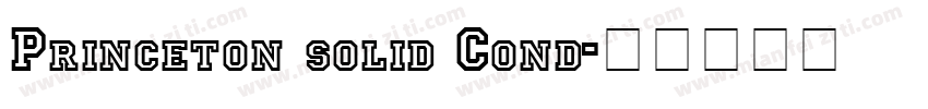 Princeton solid Cond字体转换